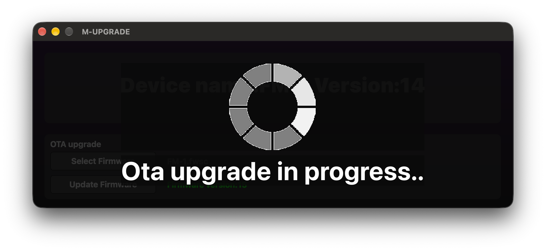 Update in progress